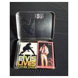 2005 Vintage Elvis tin of Elvis playing cards