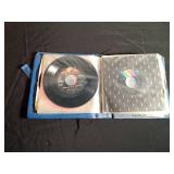 Record book of 45s vinyl records