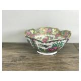 Vintage A.C.F. Hong Kong Bowl with Flower and Bird Design