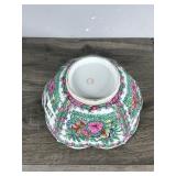 Vintage A.C.F. Hong Kong Bowl with Flower and Bird Design