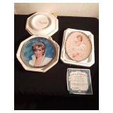 2 Princess Diana of Wales plates (1 has certificate of authentic)