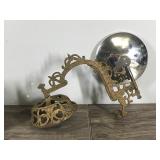 Vintage Oil Lamp with Reflector & Wall Bracket