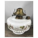 Vintage Oil Lamp with Reflector & Wall Bracket