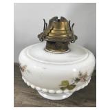 Vintage Oil Lamp with Reflector & Wall Bracket