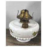 Vintage Oil Lamp with Reflector & Wall Bracket