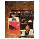 Vintage vinyl album records including half sealed Steppenwolf and never been out of the package