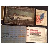 Vintage car manuals (1967 Oldsmobile, 1968 Pontiac, 1961 Falcon, 1967 Oldsmobile owner protection plan), 1911 Sewing text, 1869 No 294 Harpers Magazine and more