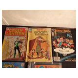 5 Vintage comic books -20 cent1973 David Cassidy #11, 12 cent 1967 Jugheads issue no. 2, 1986 Star Trek DC Comics, 1962 Goofy issue No. 1, 1964 Green Lantern #27