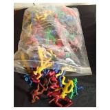 Bag of vintage toy soldiers and a bag of Cowboys and Indians