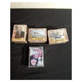 2 cases of desert storm trading cards, a case of president trading cards and a case of the Clinton - Lewinsky affair trading cards