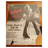 Framed Ted Nugent with Humble Pie concert poster and concert photos