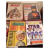 1975-1999 Mad magazines including 1989 Batman and 1999 Star wars, 1971-1999 Cracked magazines and National Lampoon magazines and more