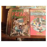 6 Freak brother comic books, 2 Billy The Kid 12cent comic books and Gene Autry 10 cent comic books