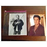Signed Photo of David Letterman and a photo of Vince Gill
