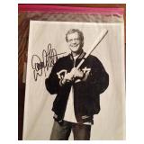 Signed Photo of David Letterman and a photo of Vince Gill