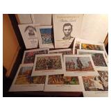 1962 pictorial autobiography of Abraham Lincoln folder by Morrell original calendar series