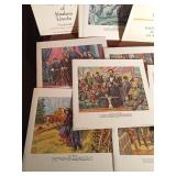 1962 pictorial autobiography of Abraham Lincoln folder by Morrell original calendar series