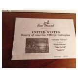 Ken Zylla Commemorative North American Game Bird Series of signed prints and a block of 4 collector stamps of Zylla