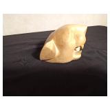 Hand carved wood jaguar mask of Mexican folk art