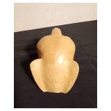 Hand carved wood jaguar mask of Mexican folk art