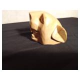 Hand carved wood jaguar mask of Mexican folk art