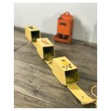 Vintage Match Box Holder & Metal Hanging 3 Tier Utensil Holder