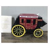 Wells Fargo Stage Coach Metal Bank