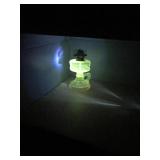 Lot of 4 Vintage oil Lamps - One Glows Green when Hit with a Black Light