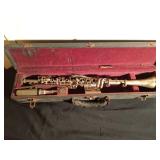 1920s-1930s Pedler Hoosier silver plated clarinet in its original case #27557