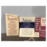 2 - Collectible Zippo Lighters & 1 Ronson