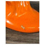 Vintage Orange Rooster - 11.75” tall