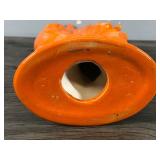 Vintage Orange Rooster - 11.75” tall