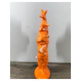 Vintage Orange Rooster - 11.75” tall