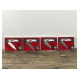 Lot of 4 Hawk Knives in Original Packages - Bears Catching Salmon