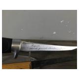 Lot of 4 Fishing Fillet Knives with Sheaths