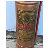 Vintage Copper / Brass Fire Extinguisher