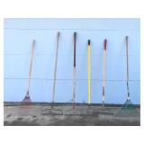 Lot of 6 Rakes