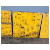 Vintage Tool Hanging Boards with Hooks and Outline of Tool for Placement