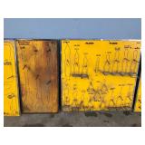 Vintage Tool Hanging Boards with Hooks and Outline of Tool for Placement