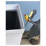 Lawn Ornaments - Owl - Bird - 3 Turtles - 2 Loons - Come Again Wood Sign - Large Flower Pot