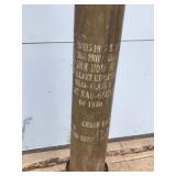 Vintage Military 155mm Howitzer Prop Steel Case