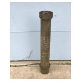 Vintage Military 155mm Howitzer Prop Steel Case