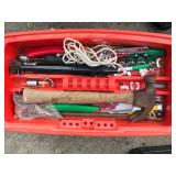 Black and Decker 2 Tier Master Cart Toolbox on Wheels full of Tools and Hardware