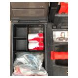 Black and Decker 2 Tier Master Cart Toolbox on Wheels full of Tools and Hardware