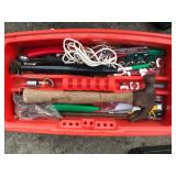 Black and Decker 2 Tier Master Cart Toolbox on Wheels full of Tools and Hardware