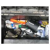 Black and Decker 2 Tier Master Cart Toolbox on Wheels full of Tools and Hardware