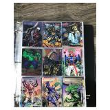Binder Full of Collectible Trading Cards - Sturgis - Marvel - Teenage Ninja Mutant Turtles - Roger Rabbit -.E.T. - Dragon Lance - Batman and More - see pictures