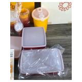 Lot of Vintage Tupperware - The Tupper Ware in the Front of the box is a set and it’s never been used (has original box and Manual)