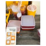 Lot of Vintage Tupperware - The Tupper Ware in the Front of the box is a set and it’s never been used (has original box and Manual)