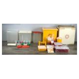 Lot of Vintage Tupperware - The Tupper Ware in the Front of the box is a set and it’s never been used (has original box and Manual)